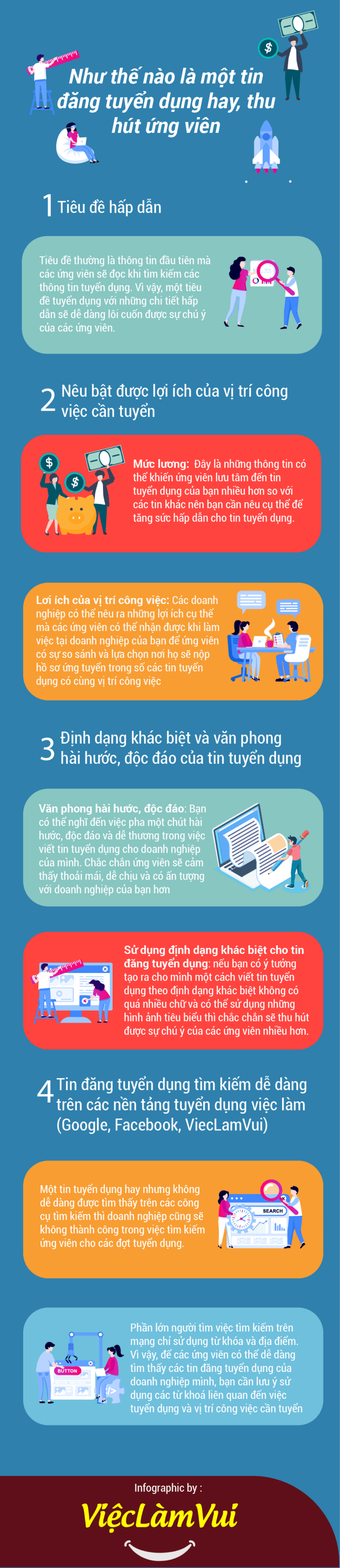 Như thế nào là một tin đăng tuyển dụng hay, thu hút ứng viên